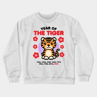 Year of the Tiger 2022 Happy Chinese Zodiac New Year Kawaii Crewneck Sweatshirt